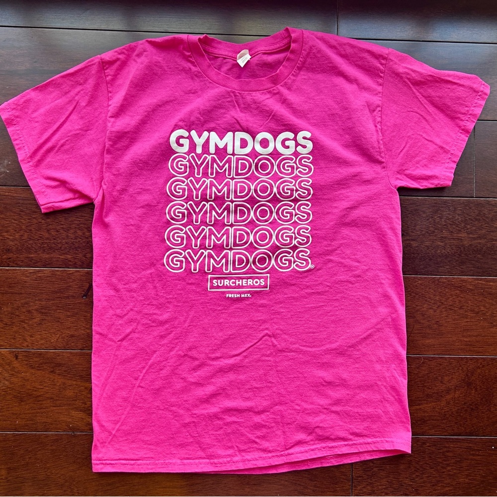 Georgia GYMDOGS Graphic Tee - Hot Pink